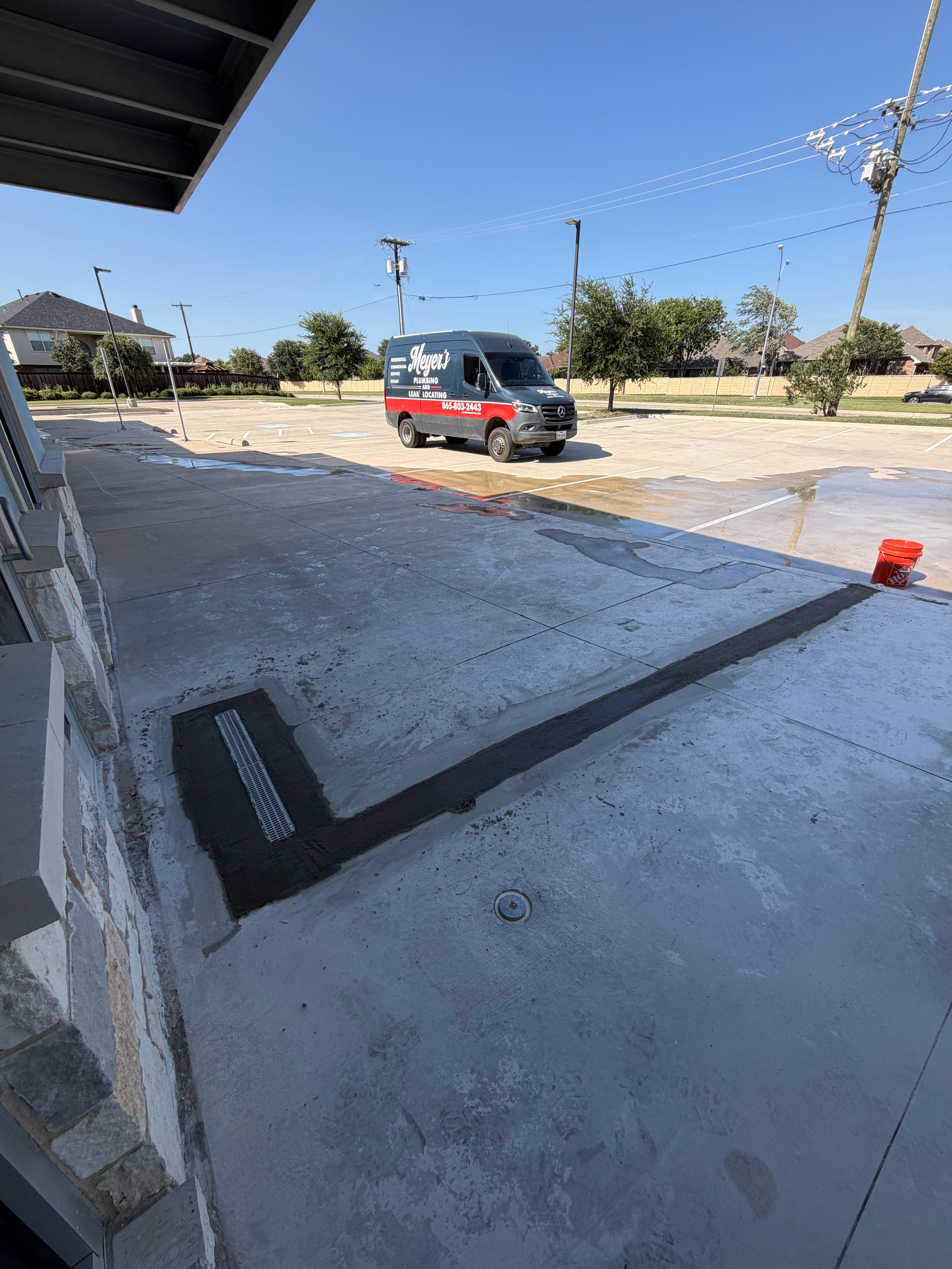 Area drain installation