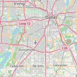 Service area map tile